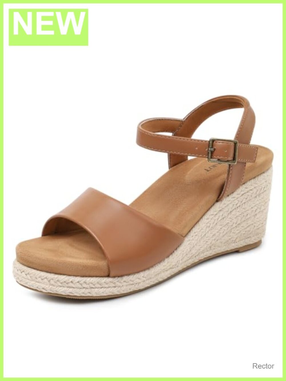 Women's Platform Espadrille Sandals Faux Leather Wedge Sandals Summer